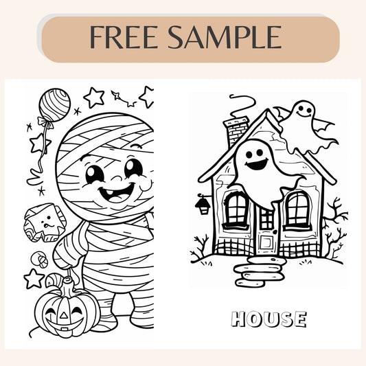 Halloween Coloring Book – FREE Sample