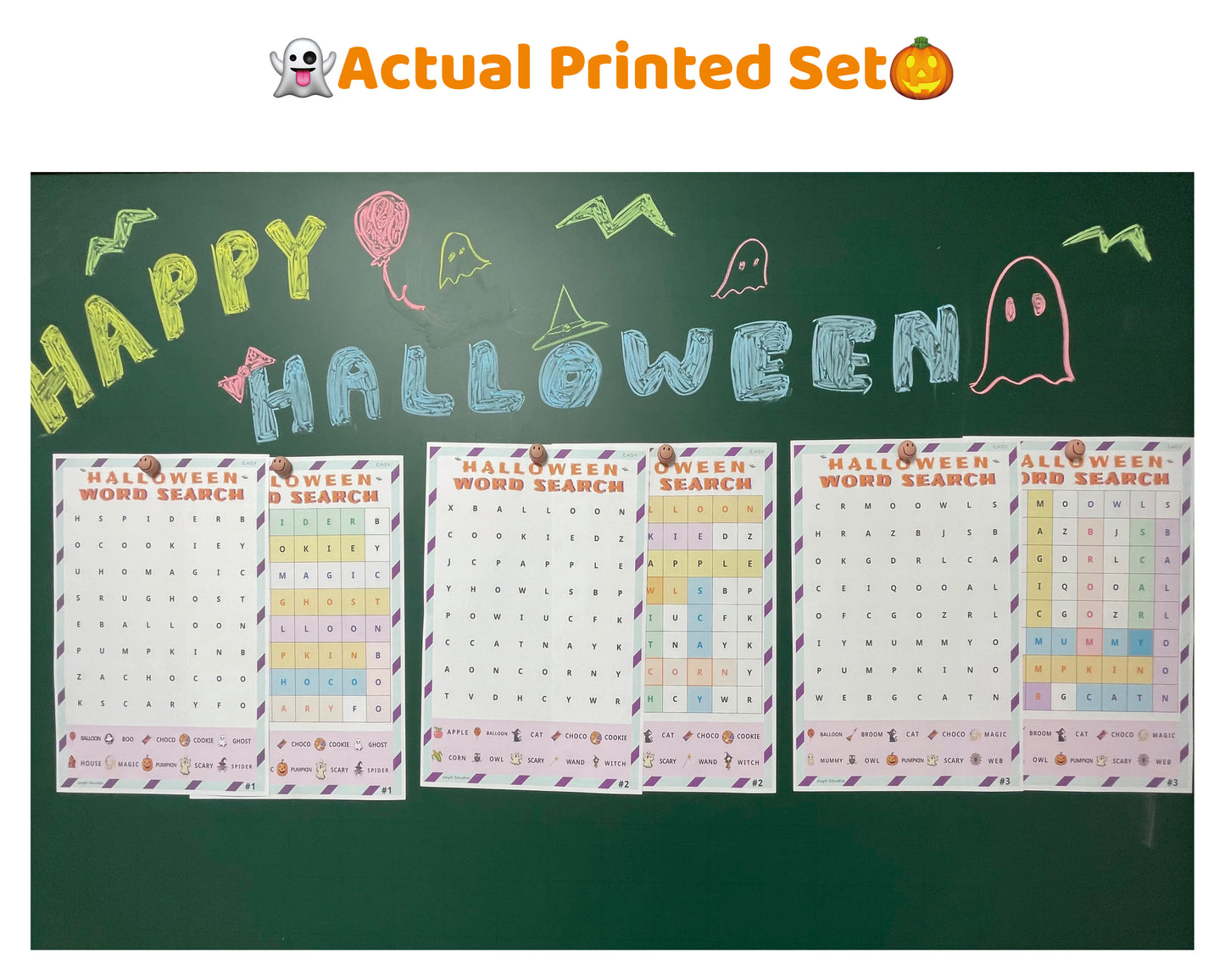 Halloween Word Search Printable Game – Easy Family Edition | Kids Party Activity