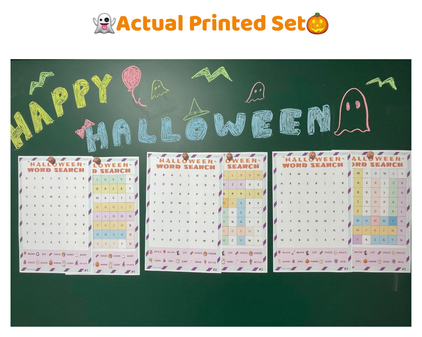 Teacher Resource – Halloween Word Search Easy Puzzles (PDF)
