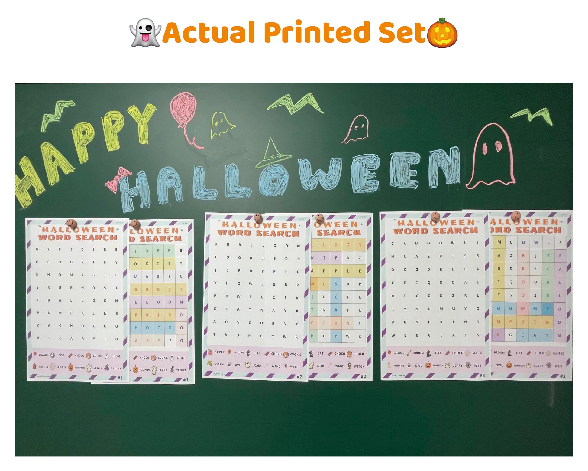 Teacher Resource – Halloween Word Search Easy Puzzles (PDF)