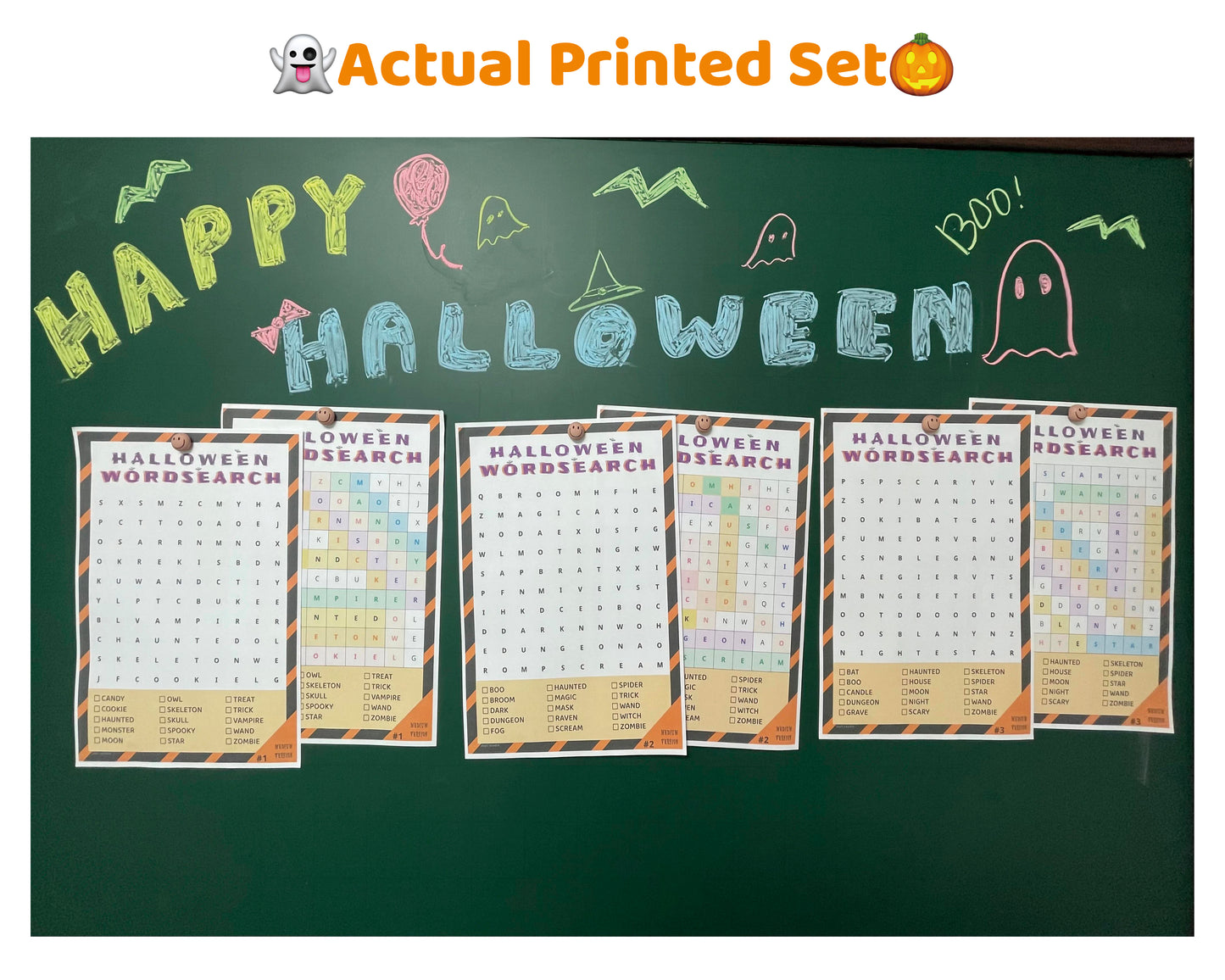 Halloween Word Search Printable Game – Medium Family Edition