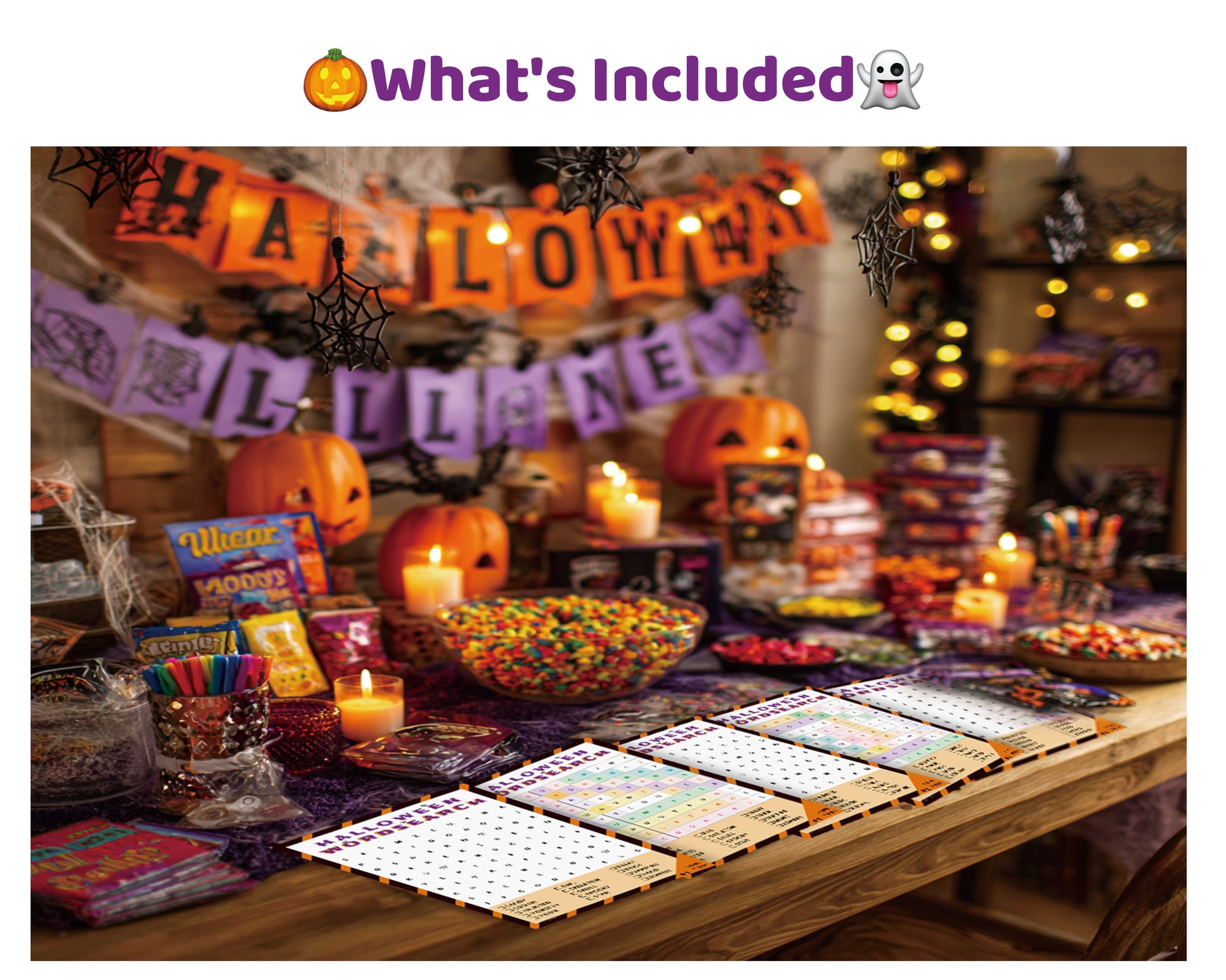 Teacher Resource – Halloween Word Search Medium Puzzles (Color PDF)